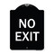 Signmission Parking Lot No Exit Heavy-Gauge Aluminum Architectural Sign, 18" L, 24" H, BW-1824-23420 A-DES-BW-1824-23420 - alternate 1
